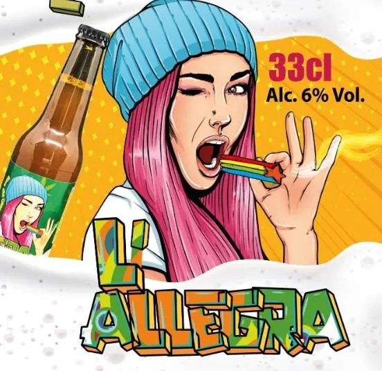Birra chiara alla Canapa L’ Allegra CL 33 - immagine 2