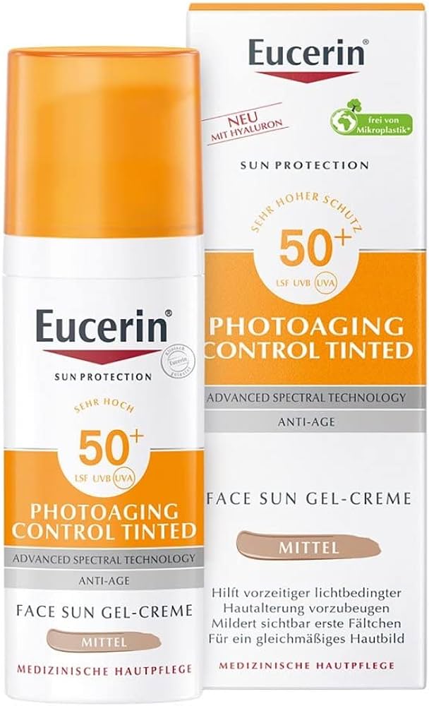 EUCERIN SUN PHOTOAGING CONTROL TINTED GEL CREME SPF50+ MEDIUM 50 ML
