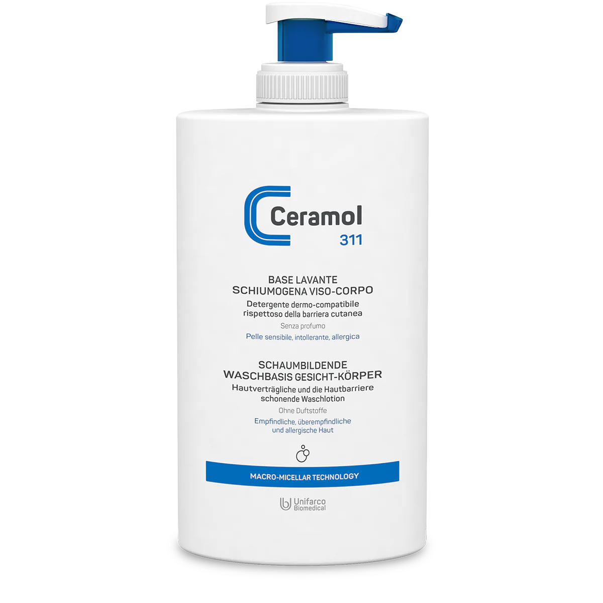 Ceramol 311 Base Lavante Schiumogena Viso-Corpo – 400ml